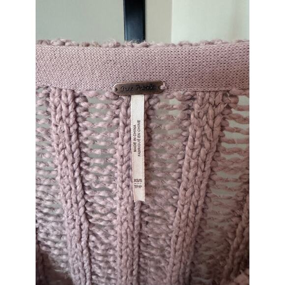 Free People Chunky Lilac Knitted Sweater - Picture 3 of 4